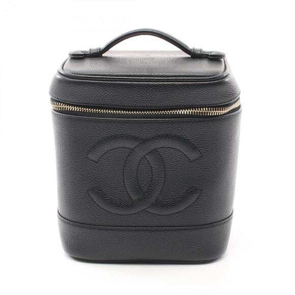 CHANEL Black Leather Logo Bag - Picture 1 of 11